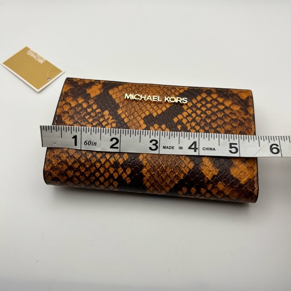 Michael Kors Marigold Snakeskin Wallet - Picture 5 of 6
